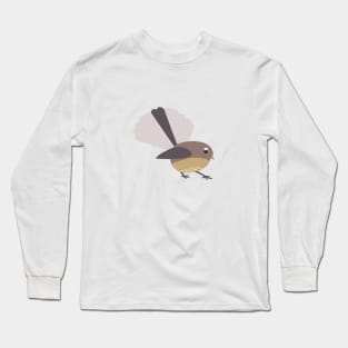 Cute Piwakawaka (Fantail) Long Sleeve T-Shirt